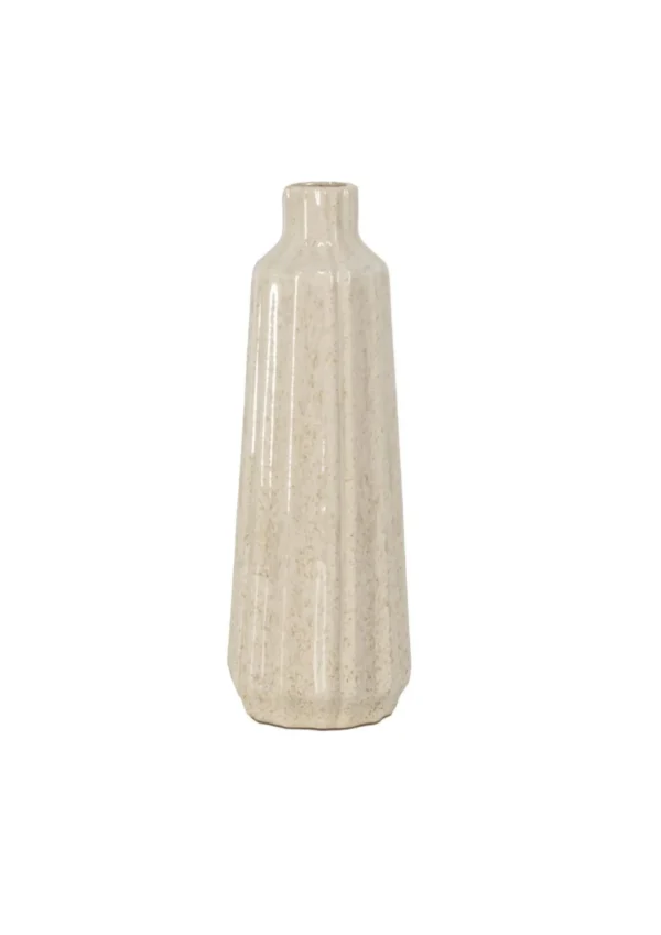 Vaas stripes crème/beige - groot