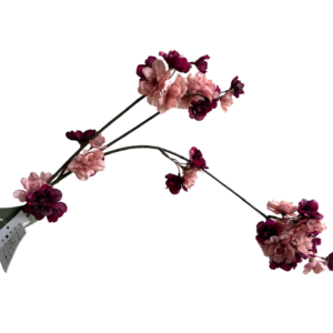 Bloesemtak aubergine/roze